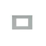 placca a tre posti di colore grigio perla - BTICINO LEGRAND N4803GN