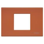 Placca 2 Moduli Living Light Rosso Gomma - BTICINO LEGRAND N4819RE