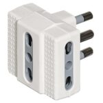 Adattatore Tris 3 Prese Bipasso 16A Bianco - BTICINO LEGRAND S3604D