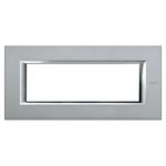 Placca Rettangolare 6 Posti Axolute Mercurio - BTICINO LEGRAND HA4806AZ