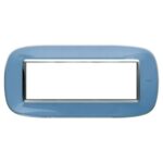 Placca Ellittica 6 Moduli Axolute Azzurro Liquido - BTICINO LEGRAND HB4806DZ