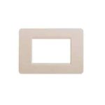 Placca Ellittica 3 Posti Matix Cenere - BTICINO LEGRAND AM4803CN