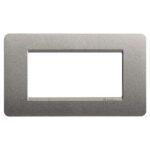 Placca Retangolare 4 Posti Matix Titanium - BTICINO LEGRAND AM4804TA