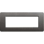 Placca Retangolare 4 Posti Matix Iron - BTICINO LEGRAND AM4806LIR