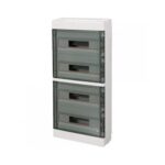 Centralino da Parete IP40 con Portella Trasparente 72 Moduli - ELETTROCANALI SERIE CIVILI EC60072B