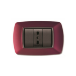 Placca Mylife 3 Moduli Amaranto - ELETTROCANALI SERIE CIVILI ECL2983AM