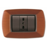 Placca Mylife 3 Moduli Legno Chiaro - ELETTROCANALI SERIE CIVILI ECL2983LC