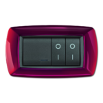 Placca Mylife 4 Moduli Amaranto - ELETTROCANALI SERIE CIVILI ECL2984AM
