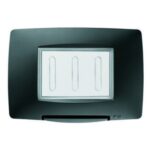 Placca Stagna 3 Posti IP55 Chorus Nero - GEW GW16703TN