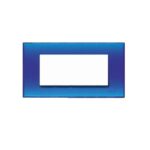 Placca Rettangolare 7 Posti Livinglight Blu Gel - BTICINO LEGRAND N4807BJ