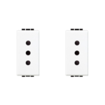 PRESA 2P+T 10A 250VAC BIANCO 2 PEZZI - BTICINO LEGRAND N4113/2PZ