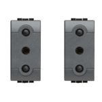 PRESA 2P+T 16A 250V ANTRACITE - 2 PEZZI - BTICINO LEGRAND L4119/V-2A