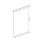 PORTA IN VETRO PER QUADRI DA PARETE DA INCASSO 515X850MM - BTICINO LEGRAND 94550VE