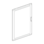 PORTA IN VETRO PER QUADRI DA INCASSO SDX 515X1000MM - BTICINO LEGRAND 94560VE