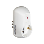 KIT ADATTATORE SAFE 1 PRESA STANDARD TEDESCA + 2 PRESE BIPASSO - BTICINO LEGRAND S3610DB