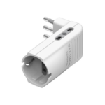 ADATTATORE SALVASPAZIO CORNER 2 PRESE 10/16A E 1 PRESA TEDESCA P30 BIANCA - BTICINO LEGRAND S3616DE