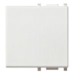 Tasto 2M illuminabile ad anello bianco - VIW 14022