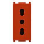 Presa Vimar Plana 2P+T 16A P17/11 Rossa 14203.R - VIW 14203.R