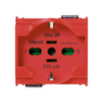 PRESA 2P+T 16A SHUKO ROSSA - VIW 16210.R