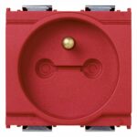 Presa 2P+T francese +blocco rosso - VIW 16213.R