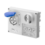 PRESA FISSA INTERBLOCCATA ORITTONTALE 2P+T 16A 200-250V - 50/60HZ 6H - GEW GW66126
