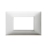 PLACCA 3 MODULI ALLUMINIO SPAZZOLATO - VIW 14653.81