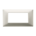 PLACCA 4 MODULI NICHEL OPACO - VIW 14654.21