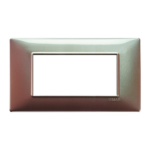 PLACCA 4 MODULI MARRONE MICALIZZATO - VIW 14654.23