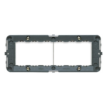SUPPORTO 6 MODULI CON VITI GRIGIO - VIW 16716
