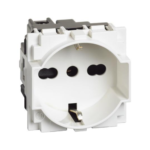 PRESA UNEL E BIPASSO 10/16A BIANCO 2 P+T - BTICINO LEGRAND KW4140A16