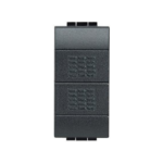 DOPPIO PULSANTE 1P NO 10A ANTRACITE - BTICINO LEGRAND L4036