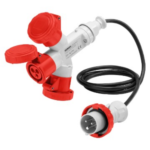 MOLTIPLICATORE MOBILE 3 USCITE IP67-2M DI CAVO FLESSIBILE-SPINA 16A - GEW GW64055