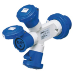 MOLTIPLICATORE ADATTATORE DI CORRENTE IP67 2P+T 32A 230V 3X2P+T - GEW GW64062