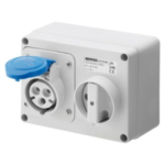 PRESA FISSA INTERBLOCCATA ORIZZONTALE 2P+T 32A 230V6H SBF - GEW GW66015