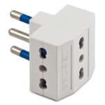 ADATT.TRIPLO 16A+T BIANCO - MAS 05661