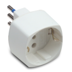 ADATT.SCHUKO 10A+T BIANCO C.SICUREZZA - MAS 05811