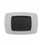 MODO PLACCA 3 POSTI GRIGIO GHIACCIO SOFT - MAS 39TC753