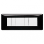 MIX PLACCA 7 POSTI NERO PANTHER - MAS 21MX207