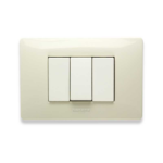 MIX PLACCA 3 POSTI BIANCO SAFARI - MAS 21MX283