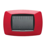MODO PLACCA 3 POSTI ROSSO - MAS 39TC153