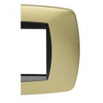 MODO PLACCA 4 POSTI OTTONE OPACO - MAS 39TC244