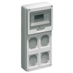 QUADRO PER 4 PRESE 8 MOD. MODELLO FLANGIATO - ELETTROCANALI SERIE CIVILI EC69023