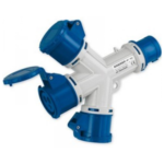 MOLTIPLICATORE 3 USCITE IP44 220 2P+T 16A - ELETTROCANALI SERIE CIVILI EC690703