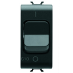 INTERRUTTORE AUTOMATICO MAGNETOTERMICO - 1P C10 3KA 230V AC 1M NERO - GEW GW12462