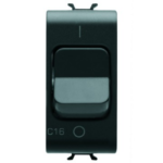 INTERRUTTORE AUTOMATICO MAGNETOTERMICO 1P C16 3KA 230V AC 1M NERO - GEW GW12463