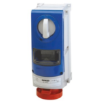 PRESA FISSA INTERBLOCCATA VERTICALE - CON FONDO - 3P+T 32A 400V 6H CBF - GEW GW66969