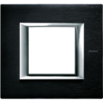 AXOLUTE - PLACCA 2P ANTRACITE SPAZZOLATA - BTICINO LEGRAND HA4802XS