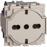 L.NOW - PRESA FLAT 16A STD GER-ITA SABBIA - BTICINO LEGRAND KM4140A16F