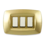 PLACCA MODI' 3P. OTTONE OPACO - MAS MD243
