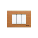 LIGHT - PLACCA 3P LEGNO PEROLIGHT - BTICINO LEGRAND N4803LPR